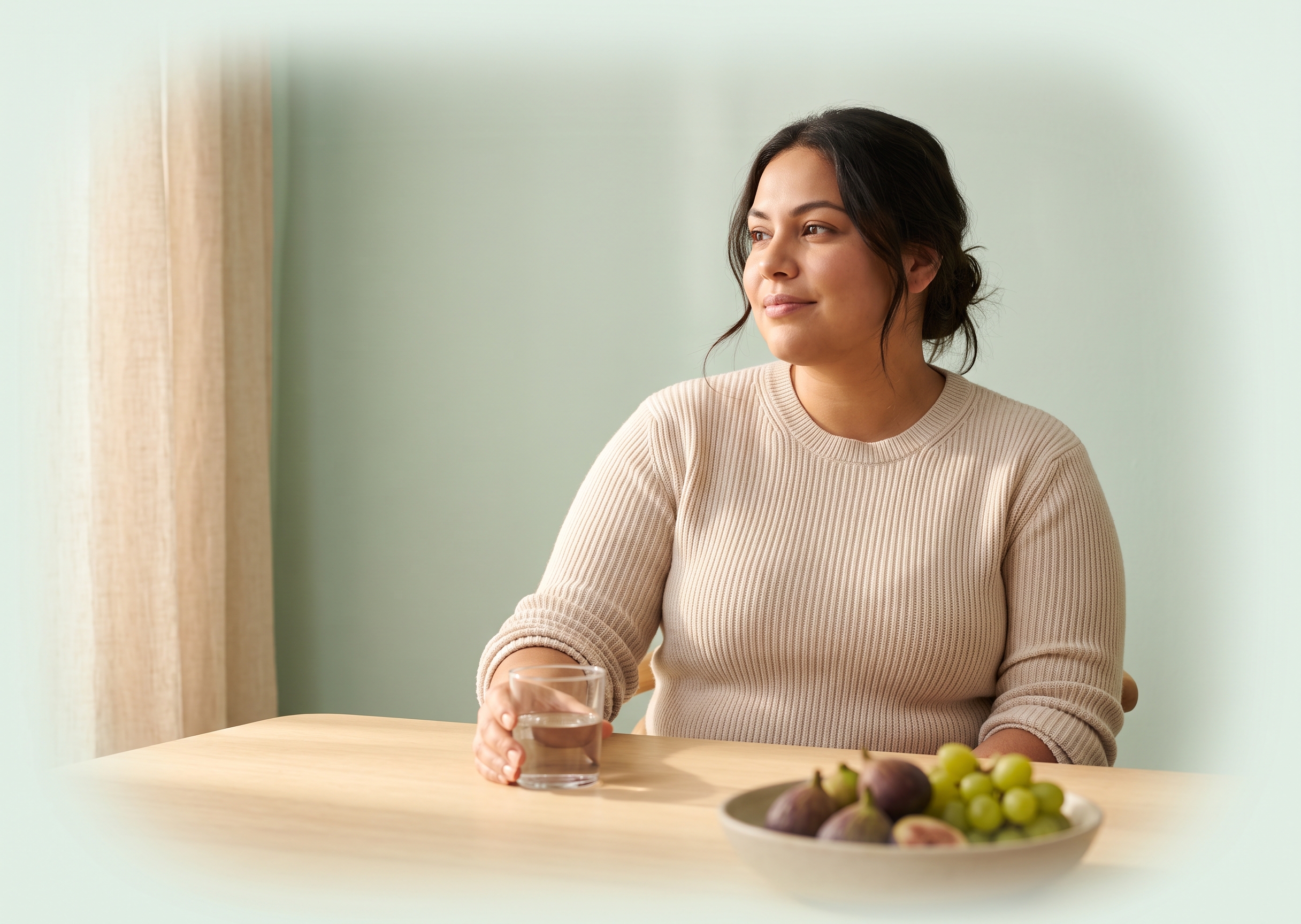 A patient starting a doctor-guided weight program at home