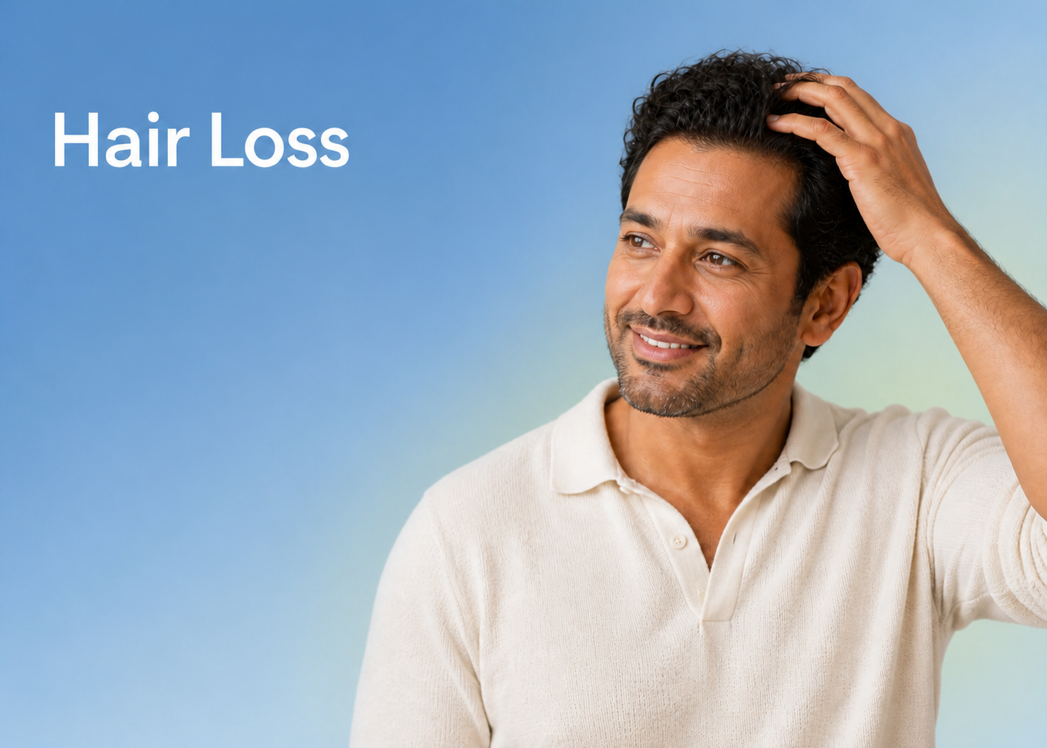 A patient using a Beyond Health hair loss treatment