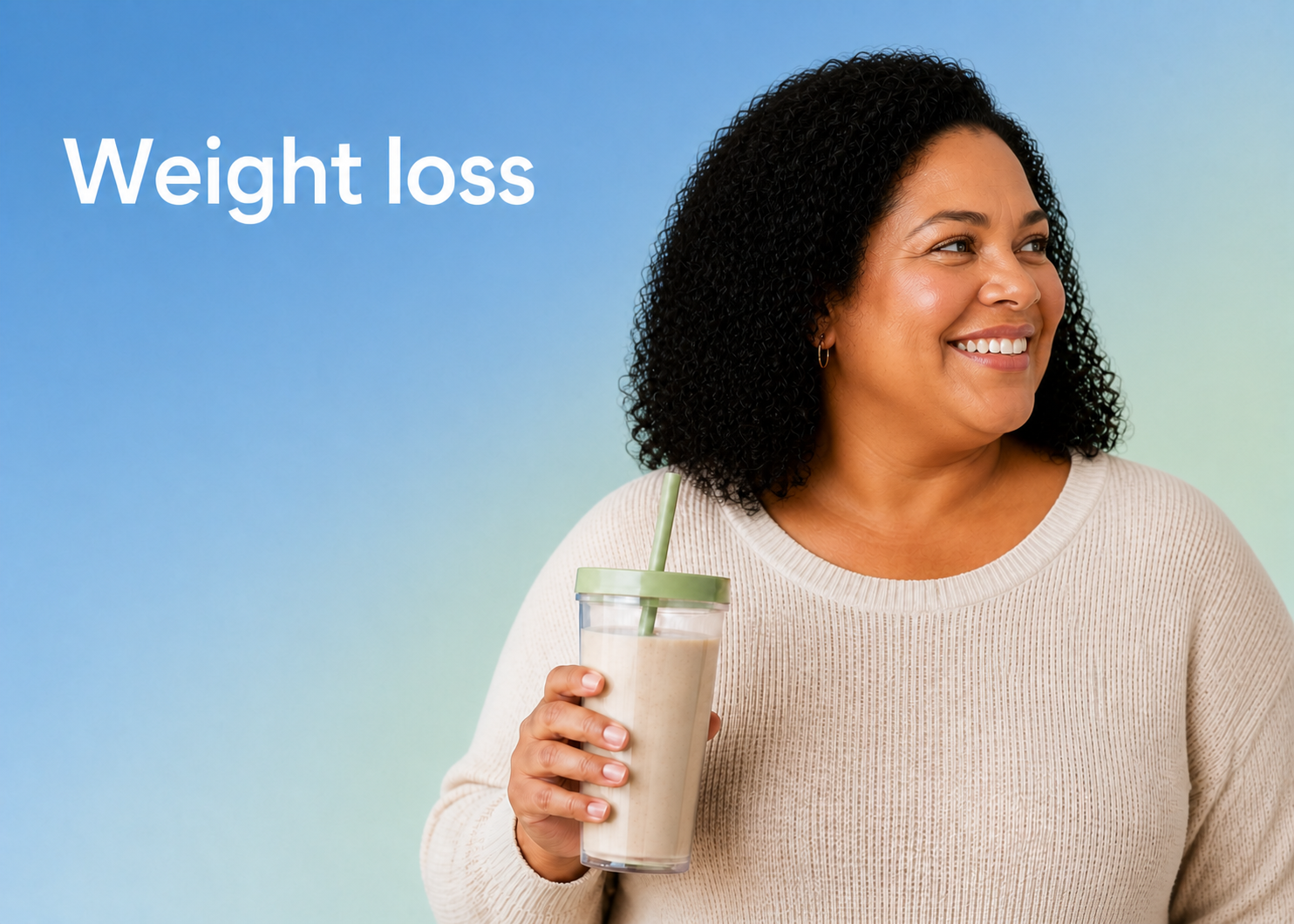 A patient starting a doctor-guided weight program at home