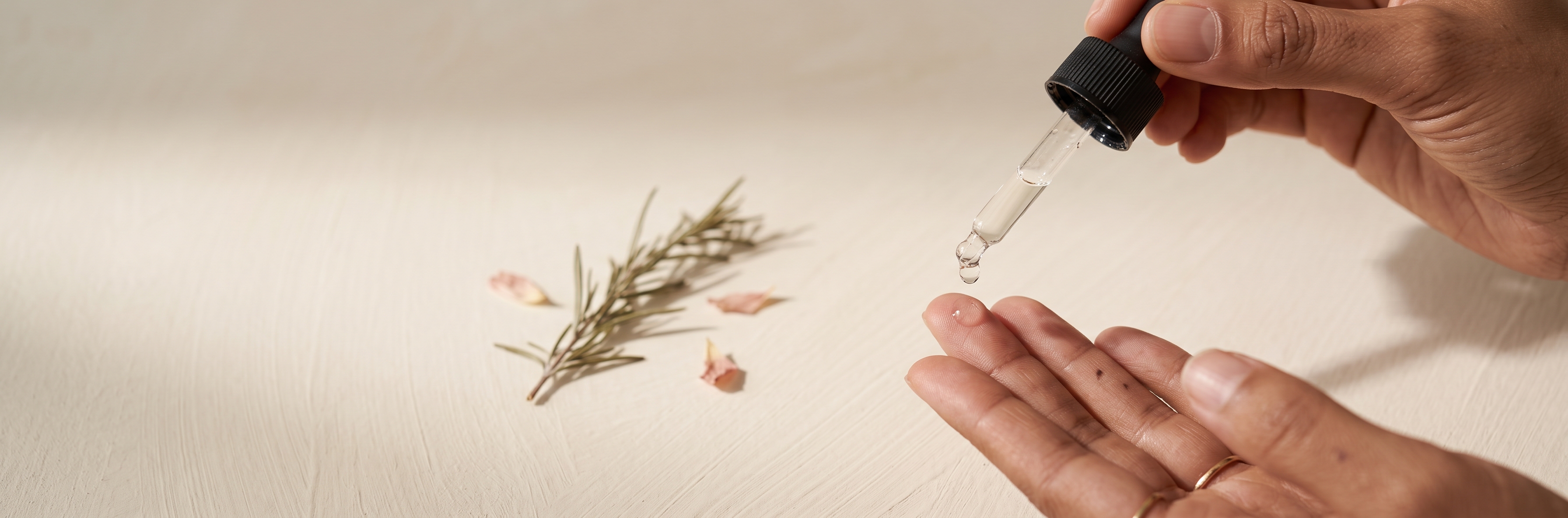 MultiMend Lightening Serum applied with a dropper